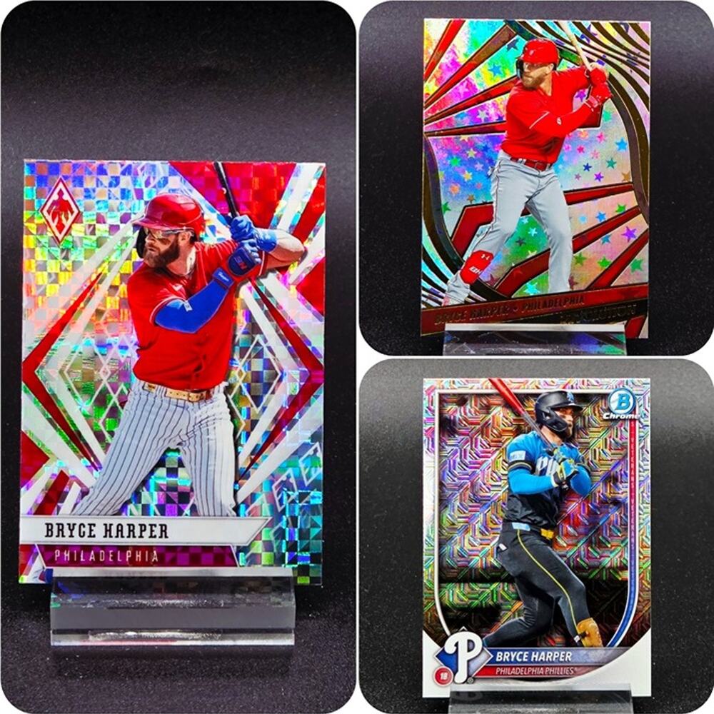 Bryce Harper Bowman Chrome Mojo Astro Blocks Philadelphia Phillies Star